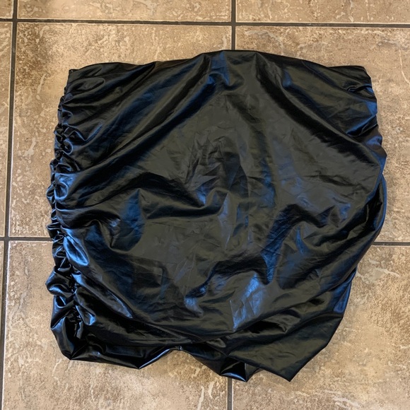 Don't Cross Me Faux Leather Mini Skirt - Black - Picture 9 of 12